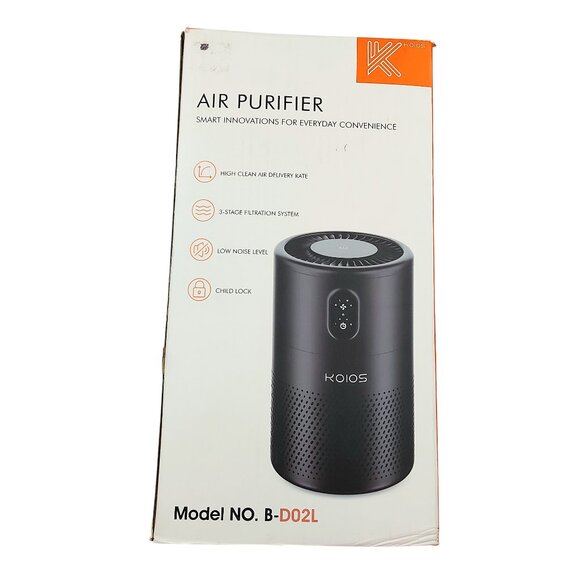 KOIOS Air Purifier For Home Large Bedroom Black - Picture 7 of 12